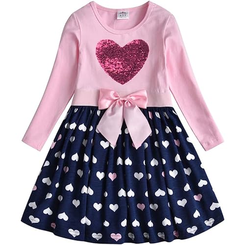 Image of VIKITA 2017 Girls Embroidery Cotton Long Sleeve Flower Dresses LH5460 for 1-8 Years ?-
