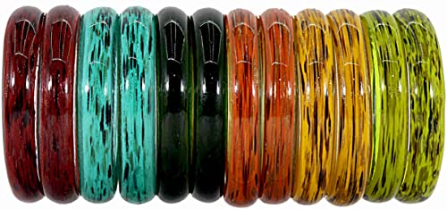 Image of NMII Beautiful Matte Finish Transparent Multicolor Glass Kada for Women & Girls on Different Occasions