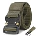 Ceinture Ceinture En Toile Tactique Masculine Ceinture Tactique Extérieure Ceintures En Nylon Pour Hommes (Belt Length : 125cm, Color : Green14-PJ1)