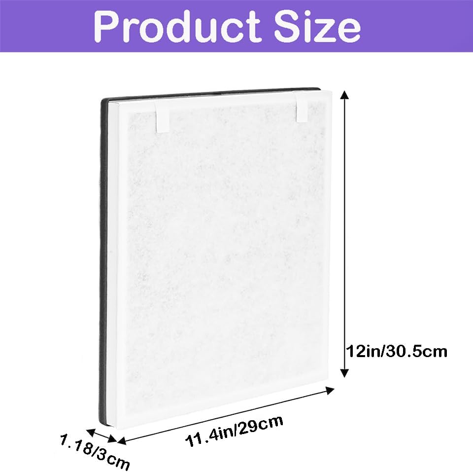 SCREENTRONICS 3-in-1 H13 True HEPA Activated Carbon Filter Replacement Set for LEVOIT Vital 100 Air Purifier Part # Vital 100-RF