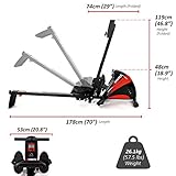 VIAVITO Sumi Folding Rowing Machine, Home Gym Equipment, Cardio Machine, 10 Levels Silent Magnetic Resistance, LCD Display, 7kg Flywheel, Ergonomic Design, 2Y Warranty, Perfect for Full-Body Workout - Image 4