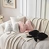 Novohive Bow Pillow Throw Pillows Butterfly Shaped Decorative Cute Pillows for Bed Sofa Cute Home Decor,Pink 10 * 8inch #4