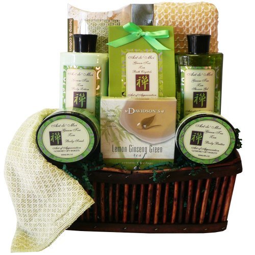 Amazon.com: Art of Appreciation Gift Baskets Green Tea Zen Spa Bath and ...