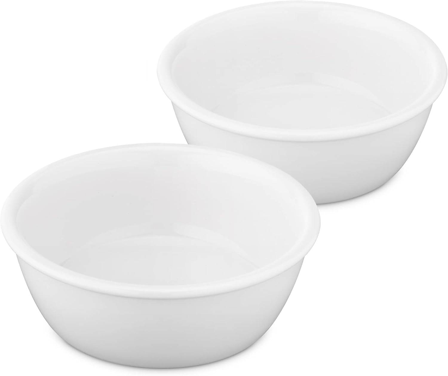 Navaris Pet Bowls Set of 2 Porcelain Bowls for Dog Cat Food Water