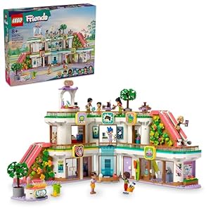 LEGO Friends Heartlake City Shopping Mall Toy, Building Kit with Mini-Doll Accessories for Kids to Build Social Skills and Play Together, Gift Set for 8 Year Old Kids, Girls and Boys, 42604