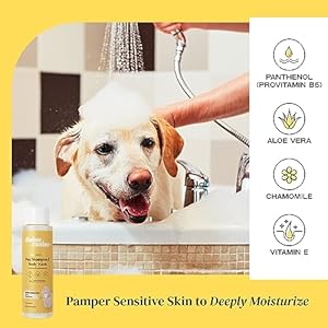 Heavenly-Dog-Shampoo-Ultra-Sensitive-Enriched-Dog-Shampoo-Conditioning-Wash-Hydrates-Skin-Fur-Dog-Bath-Blend-Chamomile-Collagen-Aloe-Gentle-On-Sensitive-Skin-135oz - Cucciolini Doodles   Heavenly-Dog-Shampoo-Ultra-Sensitive-Enriched-Dog-Shampoo-Conditioning-Wash-Hydrates-Skin-Fur-Dog-Bath-Blend-Chamomile-Collagen-Aloe-Gentle-On-Sensitive-Skin-135oz