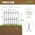 Decorative Garden Fence - 32in(H) x 24.16Ft(L) Heavy Duty Metal Animal Barrier Border Fencing No Dig Rustproof for Rabbit Dog, Outdoor Decor for Yard & Patio Flower Bed (10 Panels + 11 Stakes)