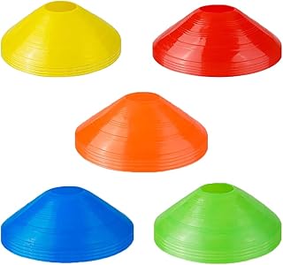 20 PCS Soccer Cones Agility Disc Cones Sports Football Soccer Training Cone Obstacle Marker Disc for Sports Training Ball Games Field Entertainment Equipment