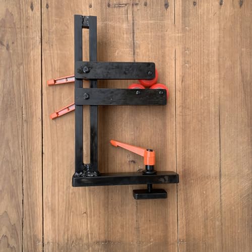 LeTkingok Woodworking Lathe Centre Stand, 45# Steel Heavy Duty Woodturning L-Shape Anti-Flutter Stand Center Holder