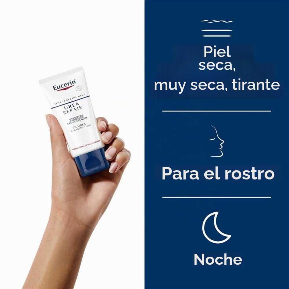 Eucerin Urea Repair 5% Nacht Gesichtscreme, 50 ml Crema