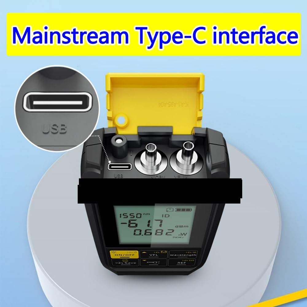 Testeur de fibre optique, Testeur de puissance optique 4 en 1, rechargeable, localisateur de défauts visuels, testeur de câbles, 5 km, 20 km, 30 km, VFL(20C V01 5KM)