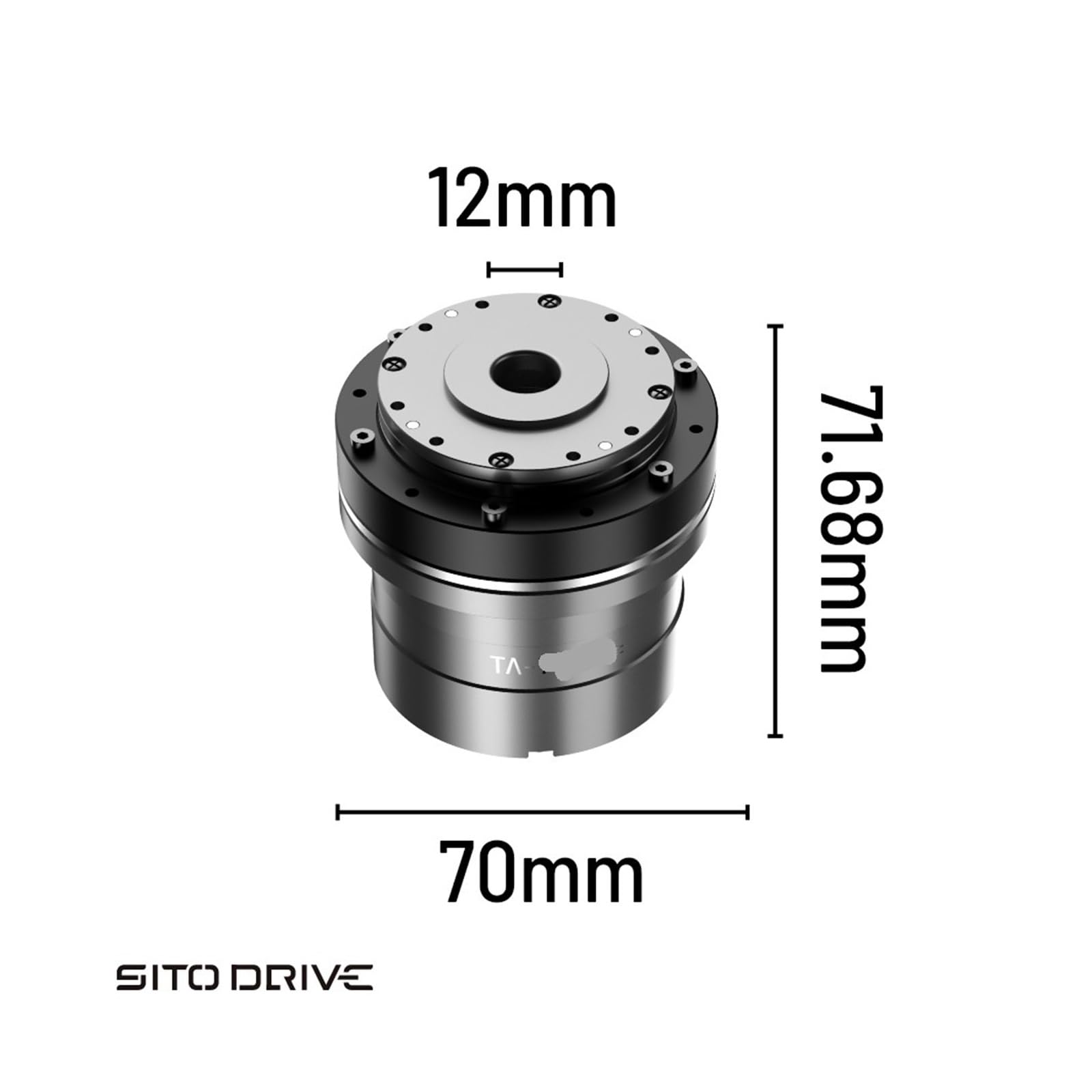 TA70 24V CAN Bürstenloser DC-Servoantriebsmotor mit 100-facher Drehzahl, kleiner Harmonic-Drive-Getriebemotor for Robotergelenkantriebe(100,TA-70(without brake))