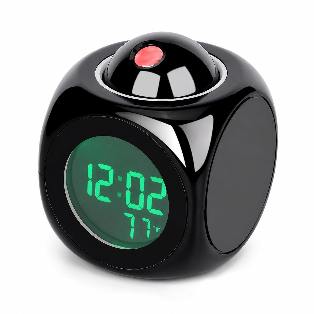 Digital Projection Alarm Clock with Rotatable Ceiling Projector, LCD Time & Temperature Display, Talking Feature and Snooze Function for Bedroom, Study Table, Office and Home Decor-picture-30
