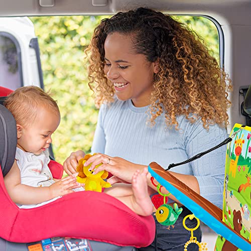 Teytoy Carseat Toys For Infants 0-6 Months, Adjustable Car Seat Toys For Babies 0-6 Months Kick And Play Rear Facing Car Seat Toys Double Sided With Mirror, Rattle, Teether, Sensory Hanging Toys #TOP3
