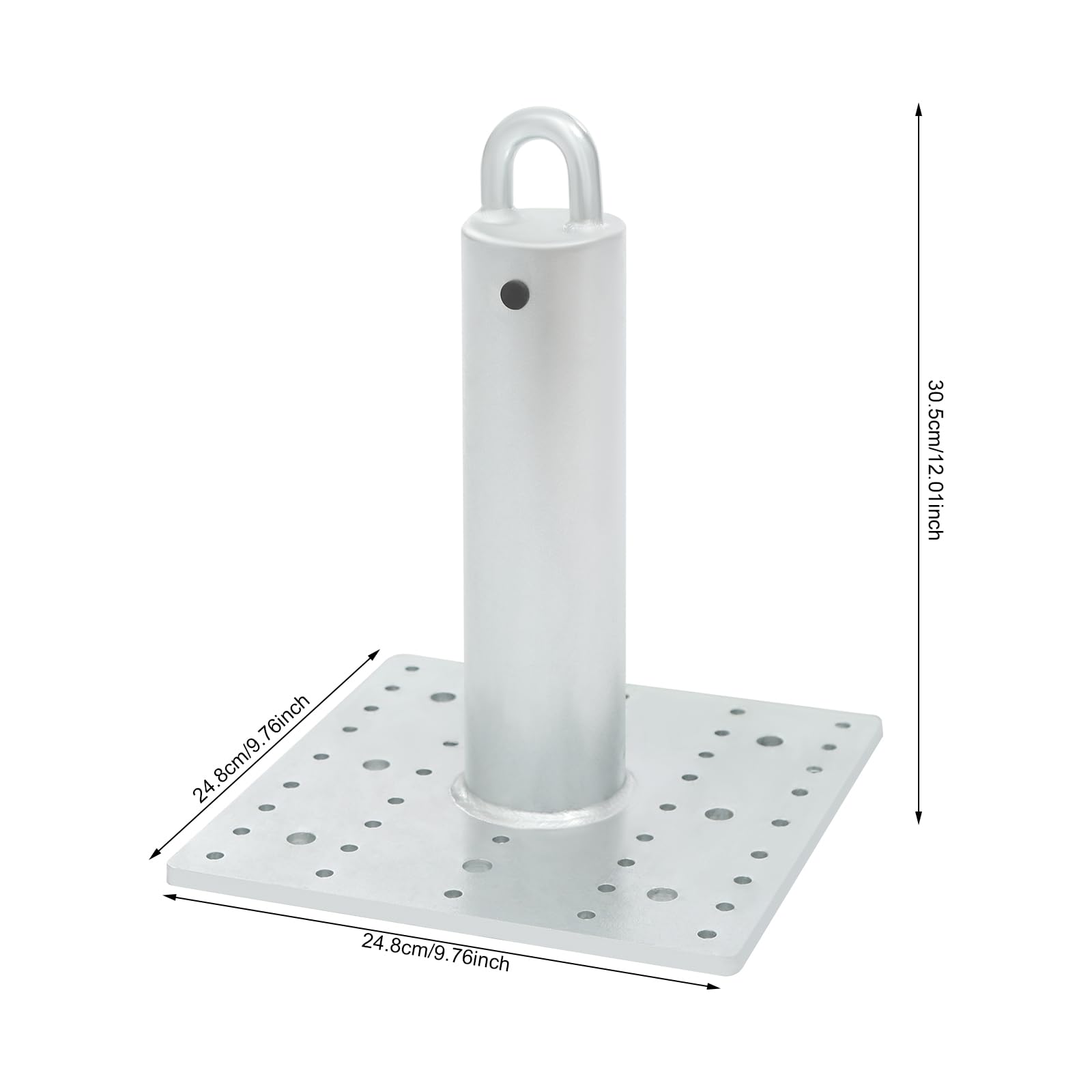 OUKANING Anclaje de techo para cargas pesadas, postes de barandilla galvanizados en caliente, punto de anclaje comercial para protección contra caídas y sistemas de retención, postes de seguridad con