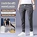 Bevawear Glide Pants Mens, New Winter Plush Glidepants, Unisex Quick Dry Pull-On Stretch Pants (Gray,Medium)