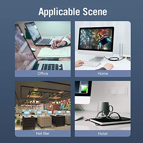 Cabo Ethernet Docooler CAT7 SSTP Cabo Twited banhado a ouro Cabo macio de PVC para escritório Home N