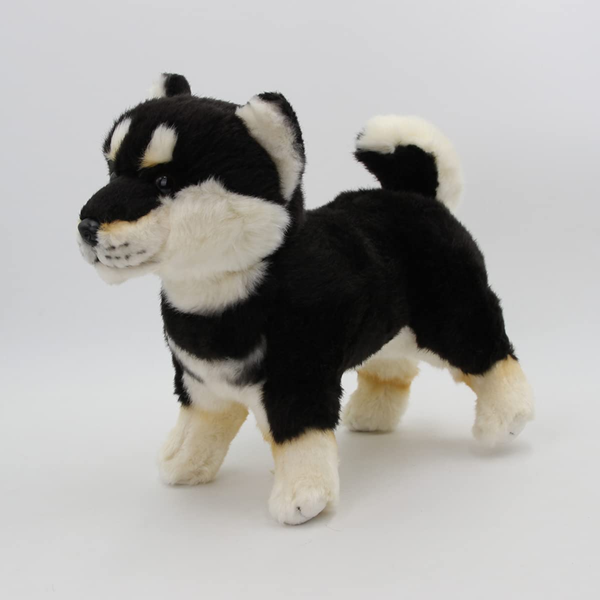 Amazon.co.jp: かわいい黒柴犬ぬいぐるみ リアルなシミュレーション