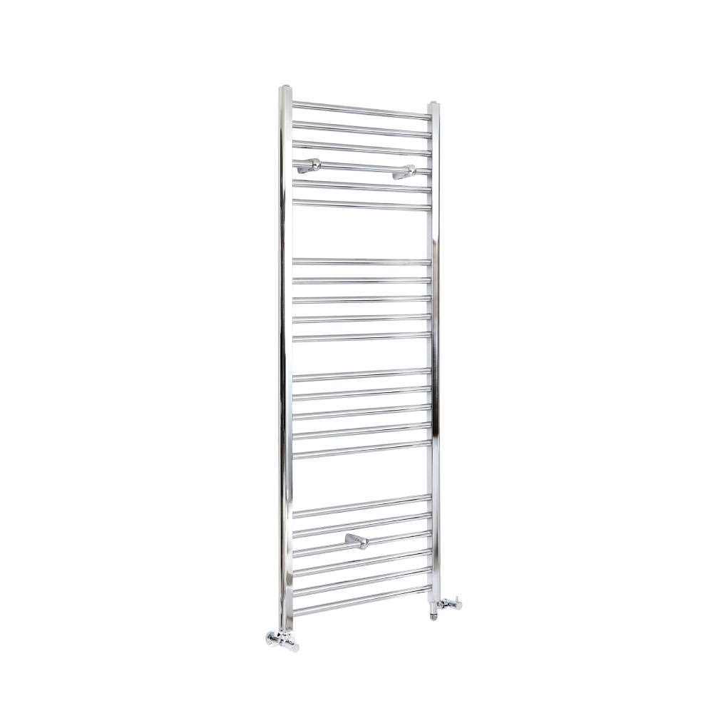 Milano Kent Chrome Dual Fuel Straight Heated Towel Rail - 1600Mm X 400Mm