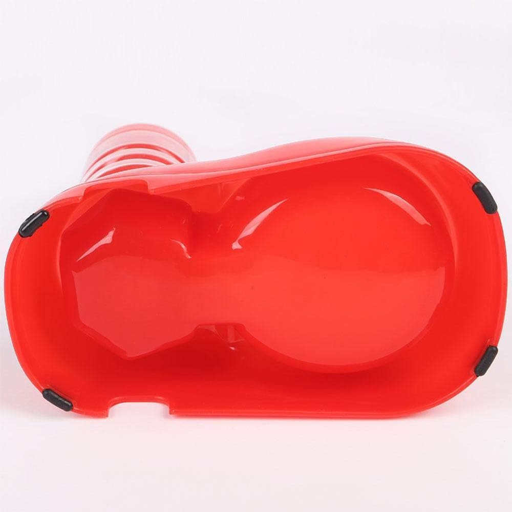 Automatic Dog Pet Feeder Cats Water Dispenser Food Dish Bowl Feeder Drinking Bowl Bottle for Dog Cats Drinker Pet Supplies (Color : Red) (Blue)