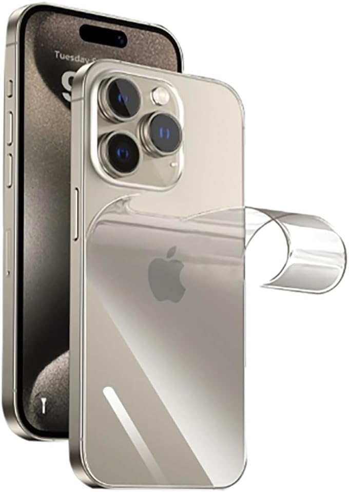 Nzon Design For iPhone 15 Pro Max Back Screen Protector Full Coverage 2H Hardness Ultra Thin Pack of 1 - Clear (B0CNZVPR6C) Amazon Price History, Amazon Price Tracker
