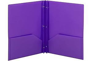 Smead Poly Two-Pocket Purple Plastic Folder