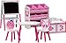 Produktbild ib style®PAPILLON Kindersitz- und Spielgruppe 6 Kombinationen | 6-er Set: 1 Tisch + 2 Stühle + 1 Truhenbank + 1 Tafel + 1 Aufbewahrungsregal