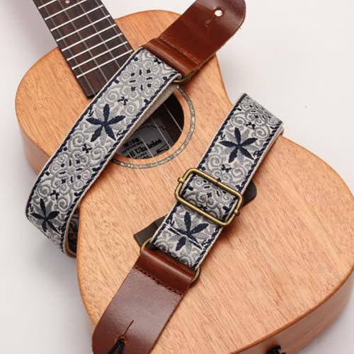 ヤマダモール | [MUSIC FIRST] のオリジナルデザイン、ビンテージフローラル刺繍と本物のレザーウクレレストラップです。 ウクレレショルダーストラップで の本物のレザーストラップロッカーが付いています。 | ヤマダデンキの通販ショッピングサイト ウクレレストラップ ウクレレレザーヘッドストラップエスニックウクレレスタッズショルダーストラップ 長持ちします (色 : Multi