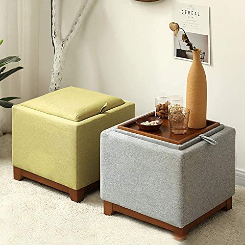 Pouf coffre de rangement pour optimiser les petits espaces et ranger le salon - 3