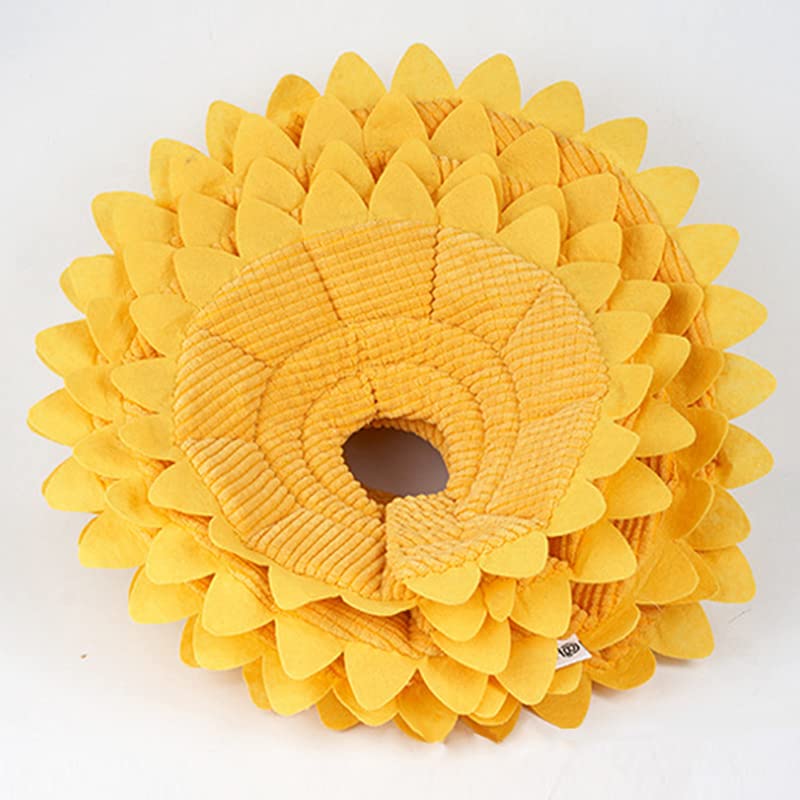 Amazon | ペットエリザベス首輪 猫 犬 ひまわり型 フード