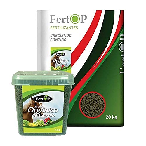Abono Ecológico Orgánico de Caballo en Pellets, 20 kg