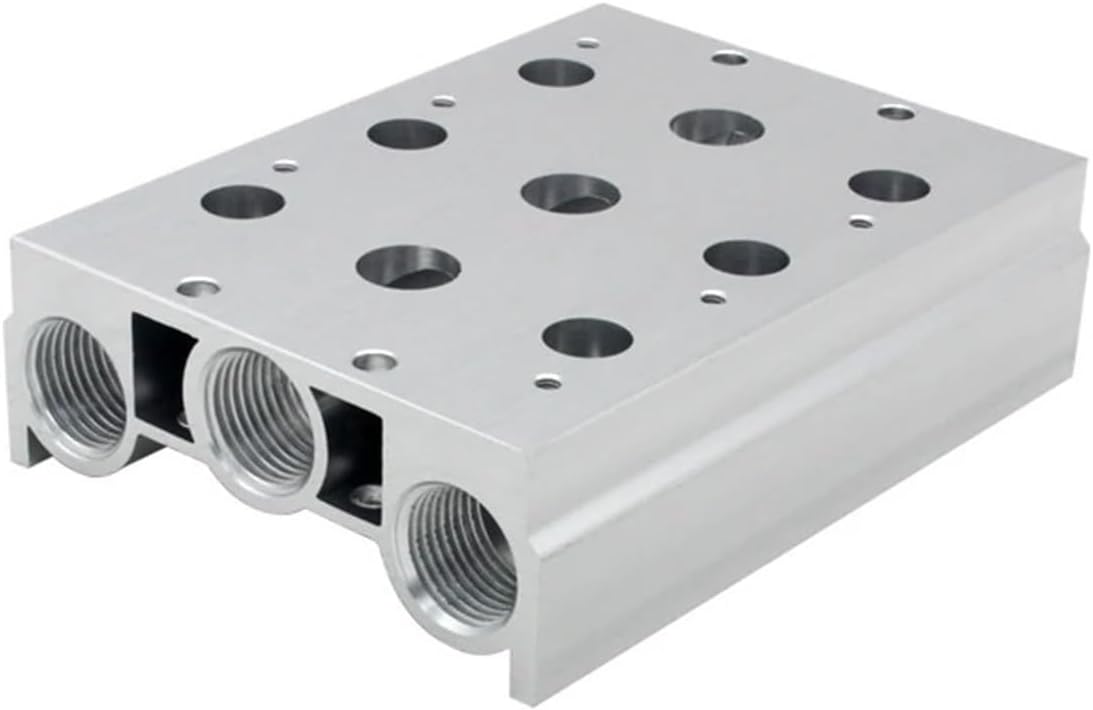 4V400M Solenoid Valve Manifold 4V410-15 4V420-15 4V430-15 Valve Plate Base Manifold Exhaust(4V400M 7F)
