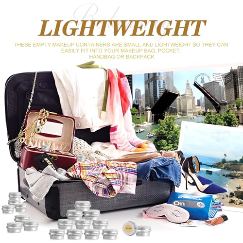 Redamancy 24 pcs Aluminium Empty Containers, 5ml Aluminium Tins Jars, Lip Balm Tins with Screw Lids, Round Travel Cream Jars with Labels and Mini Spatula, for Lip Balm, Lotion, Cream, Mini Candles - Image 7