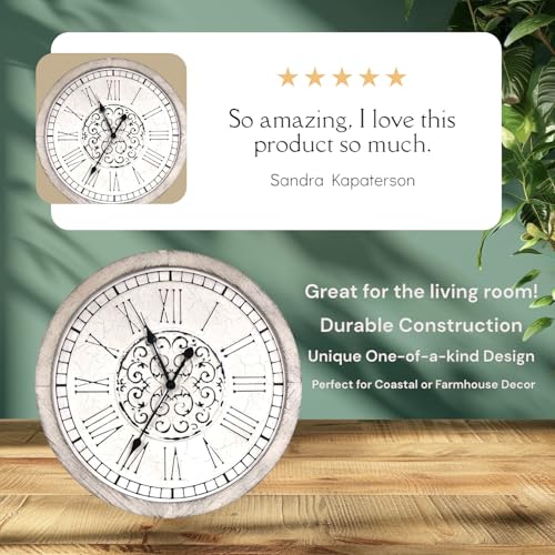 Large 25 Inch Farmhouse Rustic Wall Clock product