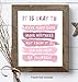 Motivation Inspiration Wall Art - Positive Quotes Wall Decor - Encouragement Gift - Inspirational Gift for Woman Girl Daughter Entrepreneur - Pink Motivational poster - Home Office Bedroom Bathroom