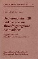 Deuteronomium 28 Und Die Ade Zur Thronfolgeregelung Asarhaddons: Segen Und Fluch Im Alten Orient Und in Israel 3727810386 Book Cover