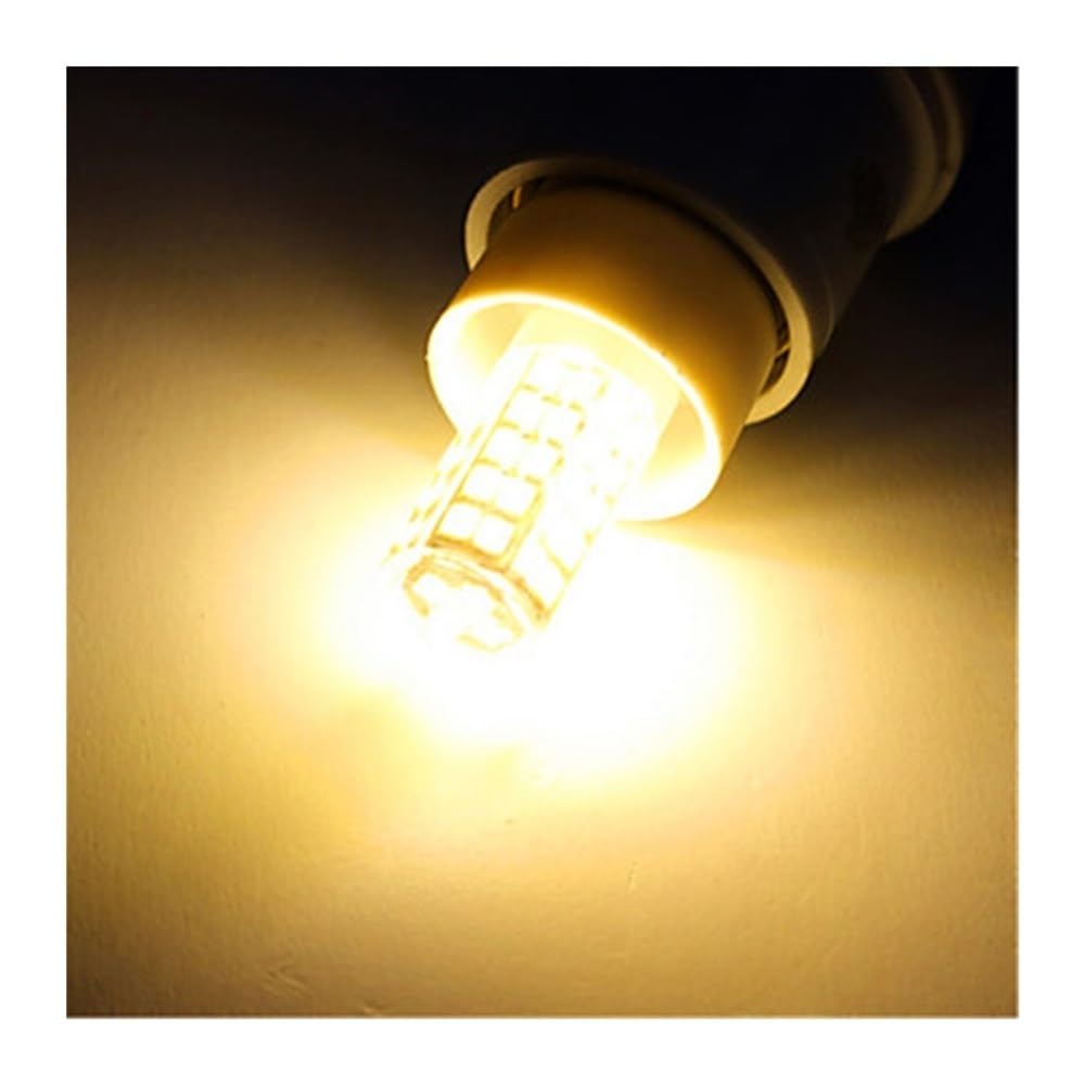 JiuRui LED Lampadine, Confezione da 40, Lampadine LED a Mais AC220V G9/G4/E14 SMD2835 51LED 5W Lampada Faretto LED da 360 Gradi(Warm White,G4)