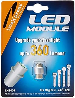 LiteXpress LXB404 LED Upgrade Module, 360 Lumens for 3 - 6 C/D Cell