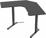 VIVO Coin électrique en forme de L 47 x 47 dans le bureau de standing, réglage de la hauteur de mémoire, cadre noir supérieur, DESK-E1L94B | Électrique, cales 154 lbs, Table en forme de L, Stand assis, Réglable en hauteur, Préréglages de mémoire, Home Office, Cadre noir