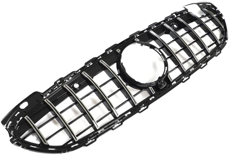 MCARCAR KIT Front Hood Grill Grille Fits for Mercedes-Benz C-Class w206 C200 C300 2022-2023 Front Upper Grill Bumper Mesh Grill Grille (Silver)