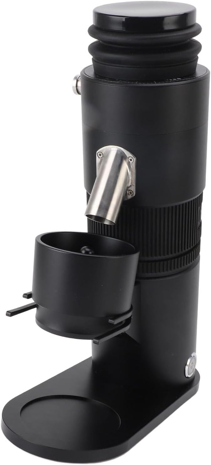 Electric Coffee Bean Grinder, Adjustable Electric Coffee Bean Grinder with 83mm Ti Plated Conical Blade Automatic Coffee Bean Grinding Machine for Home Commercial Use (US Plug)