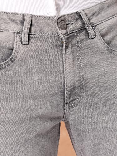 Image of The Indian Garage Co Men Slim Fit Solid Mid-Rise Stretchable Jeans