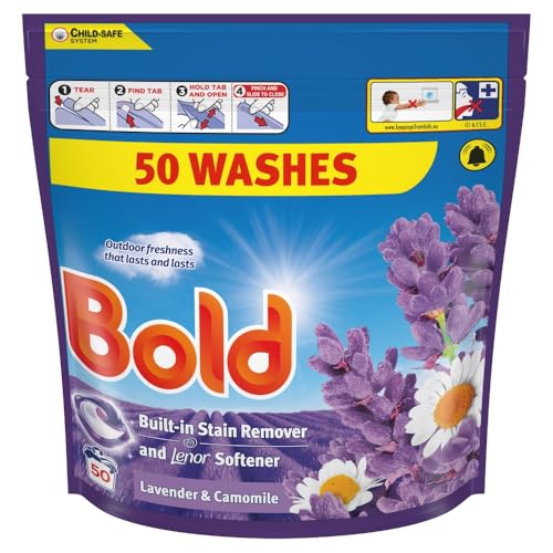 Bold 2in1 Laundry Detergent Pods Lavender & Chamomile 50 Washes