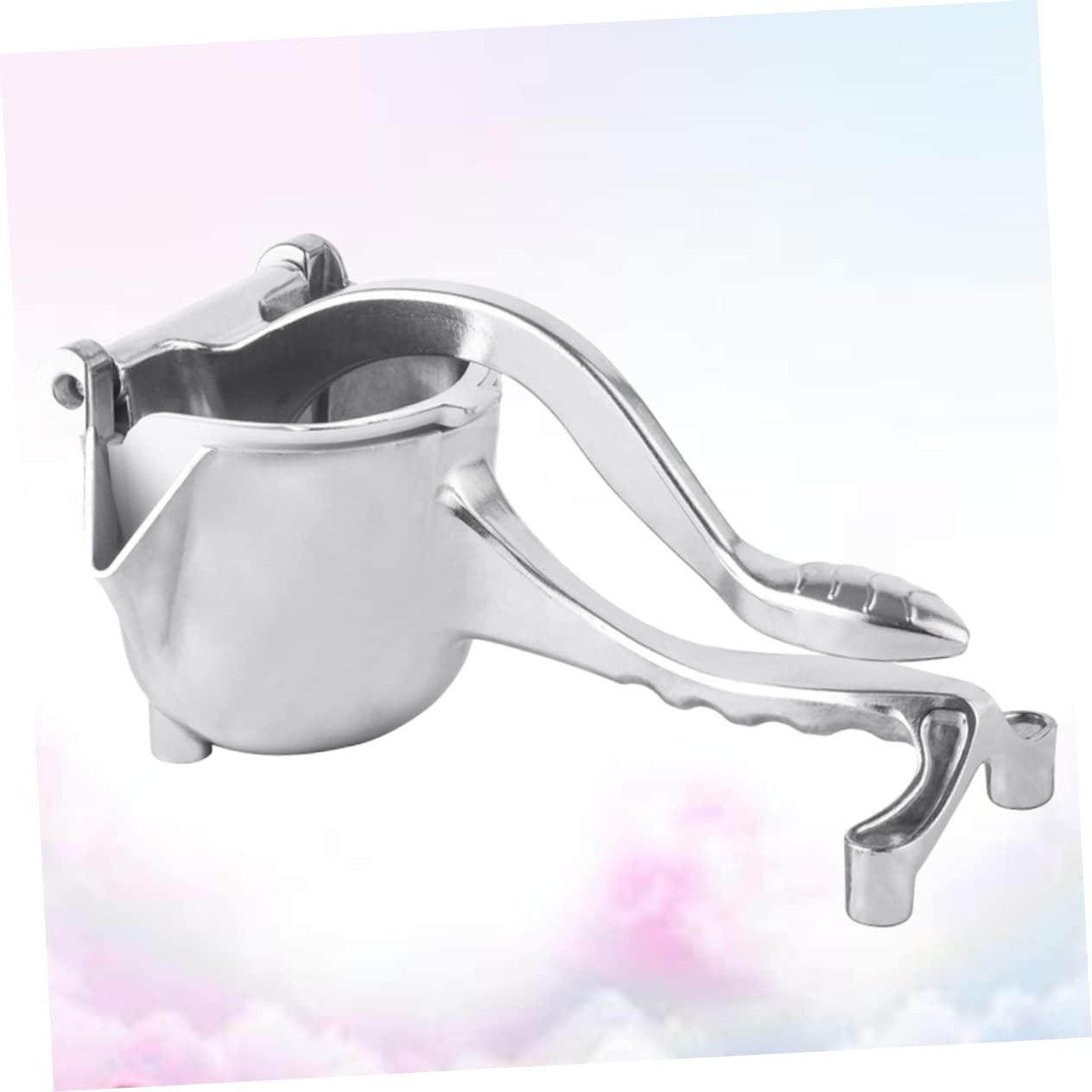 Mini Exprimidor de Frutas Portátil de Aleación de Aluminio Plata | Manual para Cocina y Hogar, Exprimidor de Cítricos, Ligero y Fácil de Usar