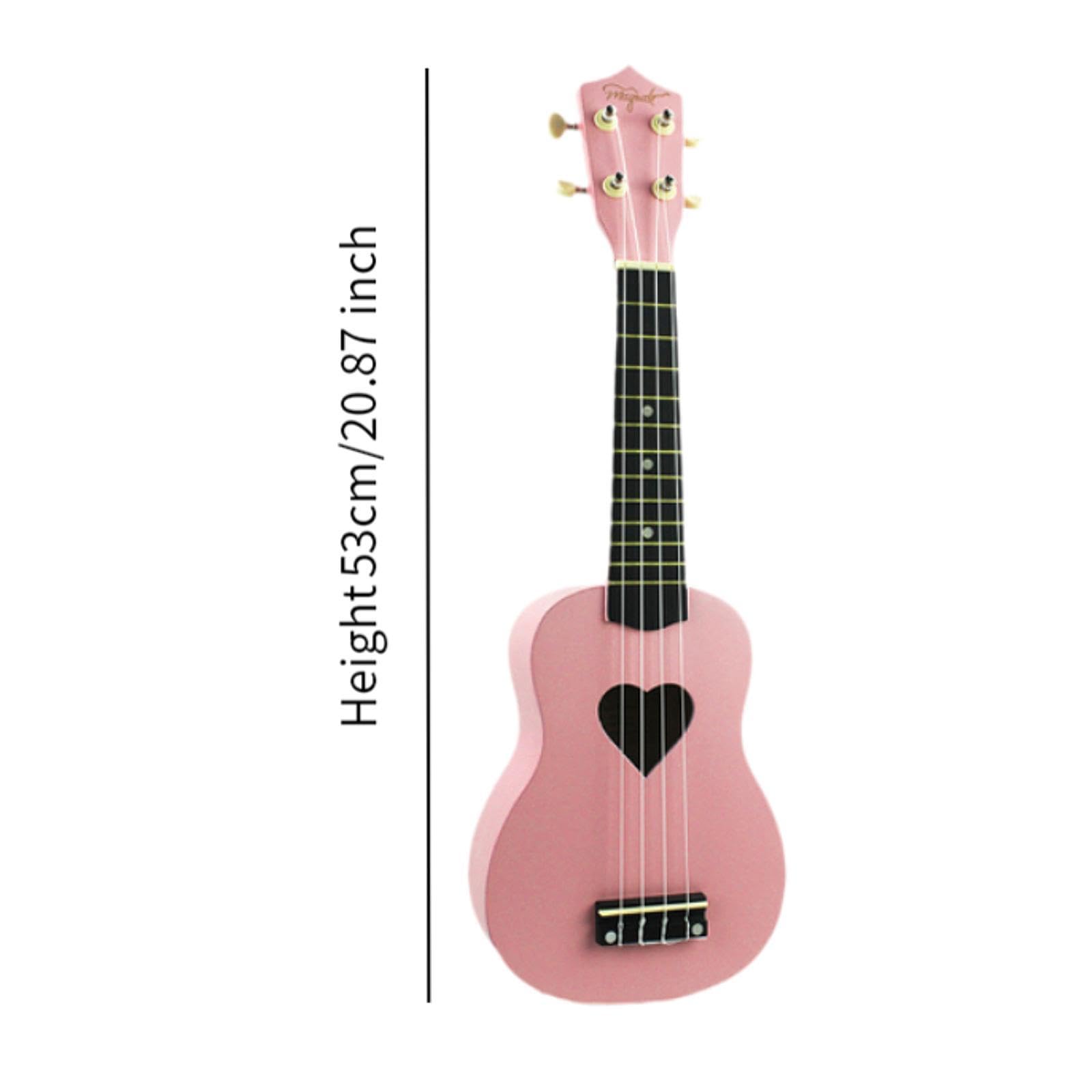 Guitarra de Juguete para Niños de 20 Pulgadas, Color Rosa, Instrumento Musical para Preescolares.