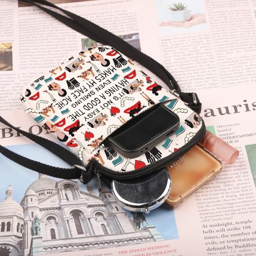 PLITI Rocky Horror Show Inspired Gift Rocky Fans Gift It's Not Easy Having A Good Time Horror Movie Crossbody Bag3