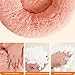 HMTOPE Orthopädisches Hundebett rund Hundekissen Hundesofa Katzenbett Donut Kuscheliges Hundekorb Waschbar, 100 cm Ø, Rosa