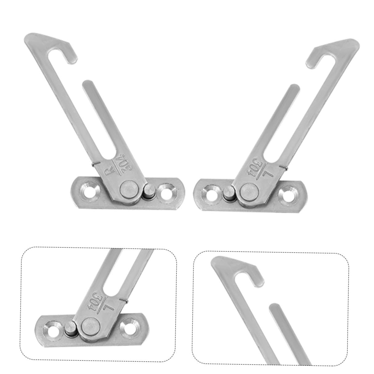 Operitacx 12 Pièces Limiteur de Fenêtre Acier Inoxydable Verrou de Sécurité pour Ouverture Contrôlée Butée Résistante et Facile à Installer pour Fenêtre