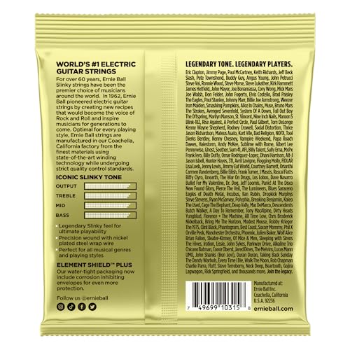 ENC. 012-062 P/GUITARRA MAMMOTH SLINKY (G ENCAPADA) NIQUEL P02214 ERNIE BALL