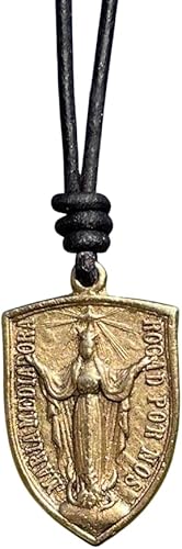 Miniatura 8 de Gold Virgin Mary Jesus Crucifix Necklace - Women Miracles Medal Men Silver Medallion Religious Jewelry Christmas Gifts Medalla Milagrosa Pasion de